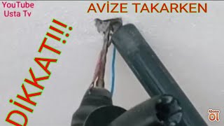 Avize çengeli nasıl takılır Avize nasıl asılır [upl. by Rovaert]