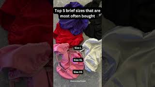 Top 5 brief sizes that are most often bought [upl. by Dhiman793]