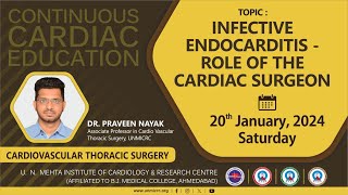 INFECTIVE ENDOCARDITIS SURGEON ROLECCECVTS20012024 [upl. by Eelatan]