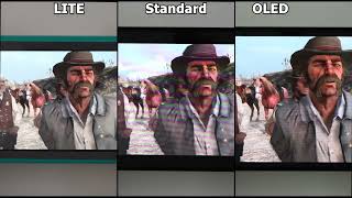 Red Dead Redemption side by side Comparison  Nintendo Switch LITE vs Standard vs OLED [upl. by Narag]