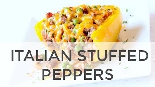 Stuffed Peppers Recipe  How To Make Healthy Italian Stuffed Peppers Recipe [upl. by Peppie]