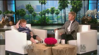 quotApparently Kidquot Noah Ritter Makes Third Appearance on Ellen Show  2014 [upl. by Anyzratak]