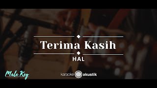 Terima Kasih – HAL KARAOKE AKUSTIK  MALE KEY [upl. by Aldric]