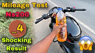 Ns200 Mileage TestShocking Result of Ns200 Mileage 😱 ns200 mileagetest viralvideo [upl. by Fang]