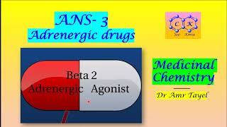 ANS part 3 Adrenergic Drugs 3  Medicinal Chemistry T  PDF 👇 [upl. by Nannette]