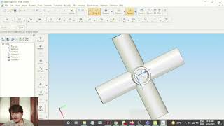 3 Pipe Junction Solid Edge V20 [upl. by Boyse]