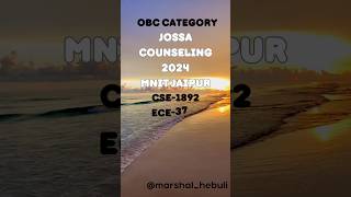 NIT JAIPURðŸ“OBC CATEGORY SAFE RANKðŸ”¥JOSAA COUNSELLING 2024 mnit jossa cutoff [upl. by Trenton]