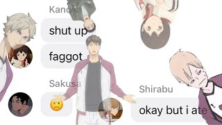 Who exposed Shirabu  SemiShira  Haikyuu Texts [upl. by Rabaj]