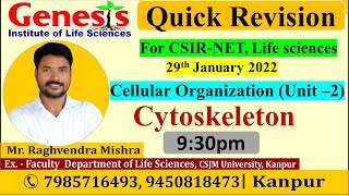 Cytoskeleton  Cellular Organization Microtubules  Microfilament  CSIR NETJRF  IITJAM [upl. by Lorita]