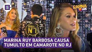 Marina Ruy Barbosa causa tumulto ao chegar na Sapucaí e desabafa sobre frio na barriga [upl. by Gladdie700]