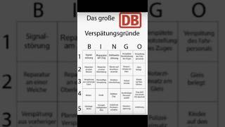 Das erste DB Bingo Spiel db Verspätung nofront bahn [upl. by Nirrej]