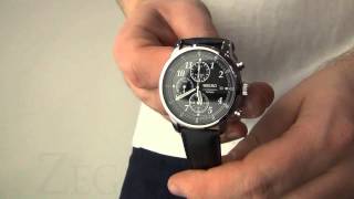 Zegarek Seiko Chronograph SNDC33P1  Zegarowniapl [upl. by Yortal414]