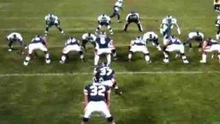 Johnny Knox outruns running back to make block [upl. by Adnamar]