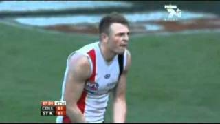 Drawn Grand Final 2010  Brendon Goddard Screamer and Goal  Triple M Commentary [upl. by Aryajay]