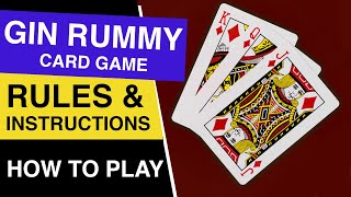 How to Play Gin Rummy  Gin Rummy Card Game Complete Rules and Instructions [upl. by Ainsley]