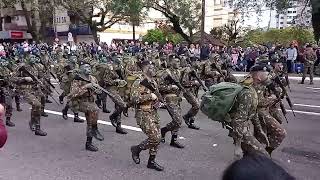 Desfile 7 de Setembro de 2022  Tropa do Exército e Alunos do Colégio Militar  Santa MariaRS [upl. by Barden]