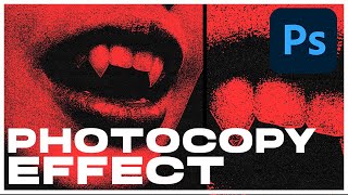 Realistic PHOTOCOPY EFFECT QUICK amp EASY  Photoshop Tutorial [upl. by Kevin]