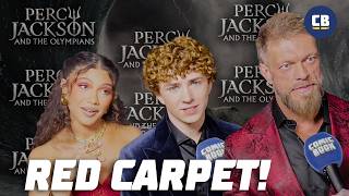 Percy Jackson Red Carpet Interviews How Adam quotEdgequot Copeland Became A God [upl. by Nellaf]