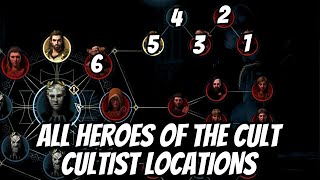 All Heroes of The Cult  Cultist Locations in AC Odyssey [upl. by Grewitz]