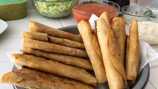 TACOS DORADOS de PAPA con CHORIZOflautas de papa [upl. by Tommie]