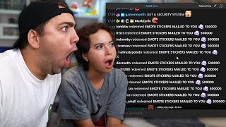 Mizkif and Maya Go BANKRUPT from Stickers [upl. by Farlee]