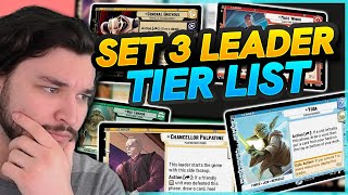 ULTIMATE Set 3 Leader TIER LIST  Star Wars Unlimited [upl. by Emil110]