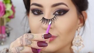 ♡ How To Apply False Lashes ♡ TUTORIAL  Melissa Samways ♡ [upl. by Vedette221]