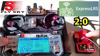 Flysky FSI6X Open Tx ExpressLRS 20 Walkthrough with Frsky R9M [upl. by Chappy]