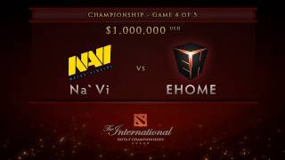 EHOME vs NaVi  Game 4 Championship Finals  Dota 2 International  No Commentary [upl. by Socin461]