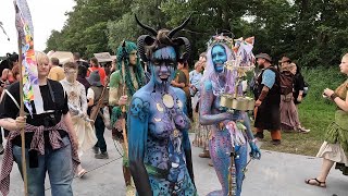 best body paintbody art at Castlefest [upl. by Leinahtam]