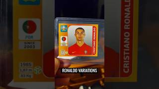 Cristiano Ronaldo Sticker Variations Euro 2020 paninistickers Ronaldo stickers shorts [upl. by Aratihc178]