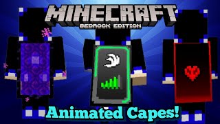 Animated Capes In Minecraft Bedrock Edition shorts [upl. by Tallu]