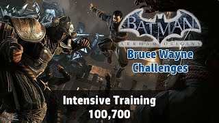 Batman Arkham Origins  Intensive Training Bruce Wayne 100700  Combat Challenge [upl. by Aneret]