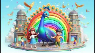 Peacocks Rainbow Dreams  Cartoon Nursery Kids Music  Rhymes Songs With Lyrics [upl. by Drofnil963]