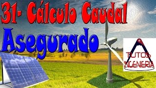 Cálculo de caudal asegurado [upl. by Sale]