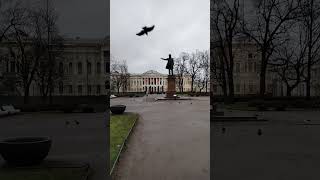 A S Pushkin monument on Arts Square in St Petersburg [upl. by Eldwon995]