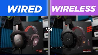 Redragon H510 Zeus and Zeus X Wireless  Wired vs Wireless Gaming Headset [upl. by Pellegrini]