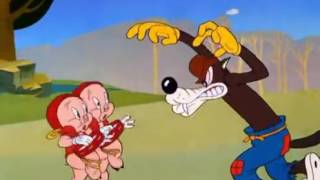 The Three Pigs in a Polka  Looney Tunes  1943 [upl. by Nwahsram]