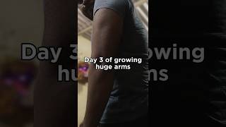 Day 3 of growing huge arms forearms hands gym triceps veins armwrestling workout shorts [upl. by Jess]