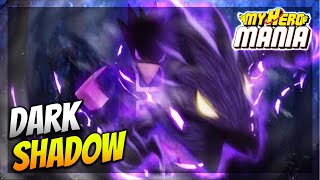 Dark Shadow Quirk My Hero Mania Roblox My Hero Academia Roblox Game [upl. by Llertnom]