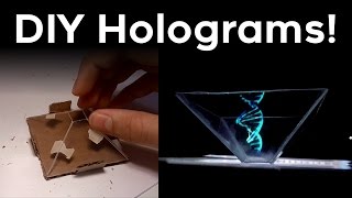 DIY Hologram Pyramid  How To [upl. by Aiuqenehs]