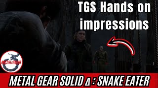 TGS Hands on Impressions METAL GEAR SOLID Δ SNAKE EATER [upl. by Amaj]