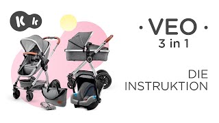 VEO 3 in 1Kinderwagen von Kinderkraft  Montageanleitung [upl. by Mckenzie243]