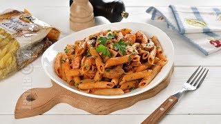 Penne cu sunca si ciuperci CC Eng Sub  JamilaCuisine [upl. by Eillak]