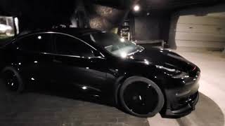 Knight Rider Tesla Model 3 with Rotiform Aerodisc [upl. by Adianes864]