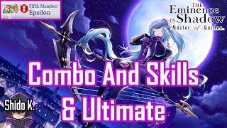 Fifth Member Epsilon  Combo and Skills amp Ultimate The Eminence in Shadow RPG [upl. by Adela]