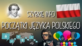 SZYBKIE INFO  Początki Języka Polskiego 🐓 [upl. by Woodie]