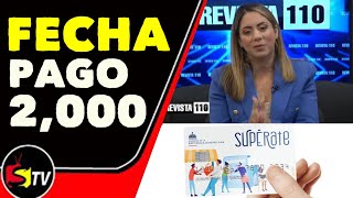 FECHA DE PAGO DE LOS 2000PESOS EN LA TARJETA Supérate [upl. by Oremoh]