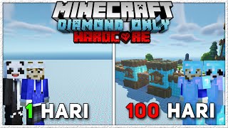 100 HARI DI MINECRAFT HARDCORE DIAMOND SKYBLOCK [upl. by Karla]