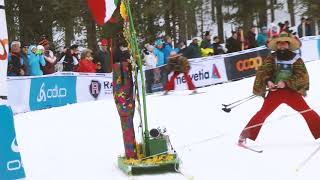 50 Engadin Skimarathon 2018 Rassante Abfahrten [upl. by Kiki]